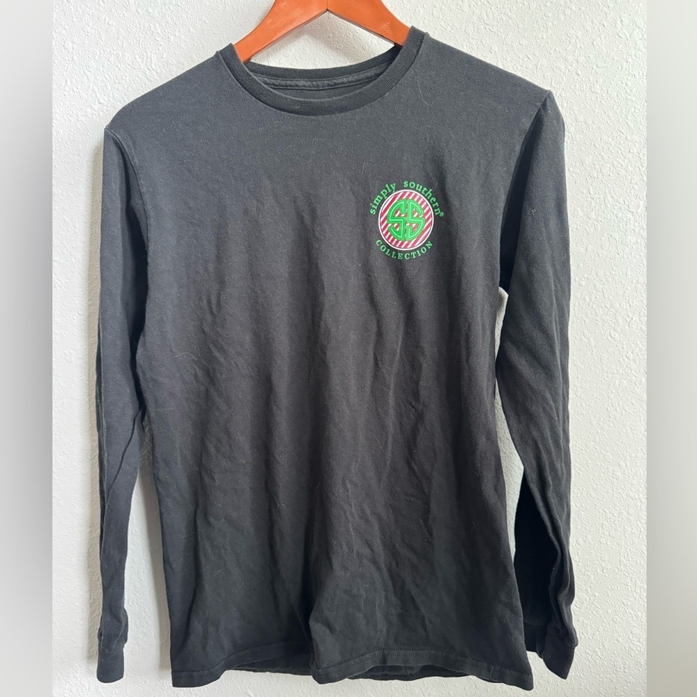 SIMPLY SOUTHERN JOLLY DOG HOLIDAY LONG SLEEVE T-SHIRT - Picture 4 of 5